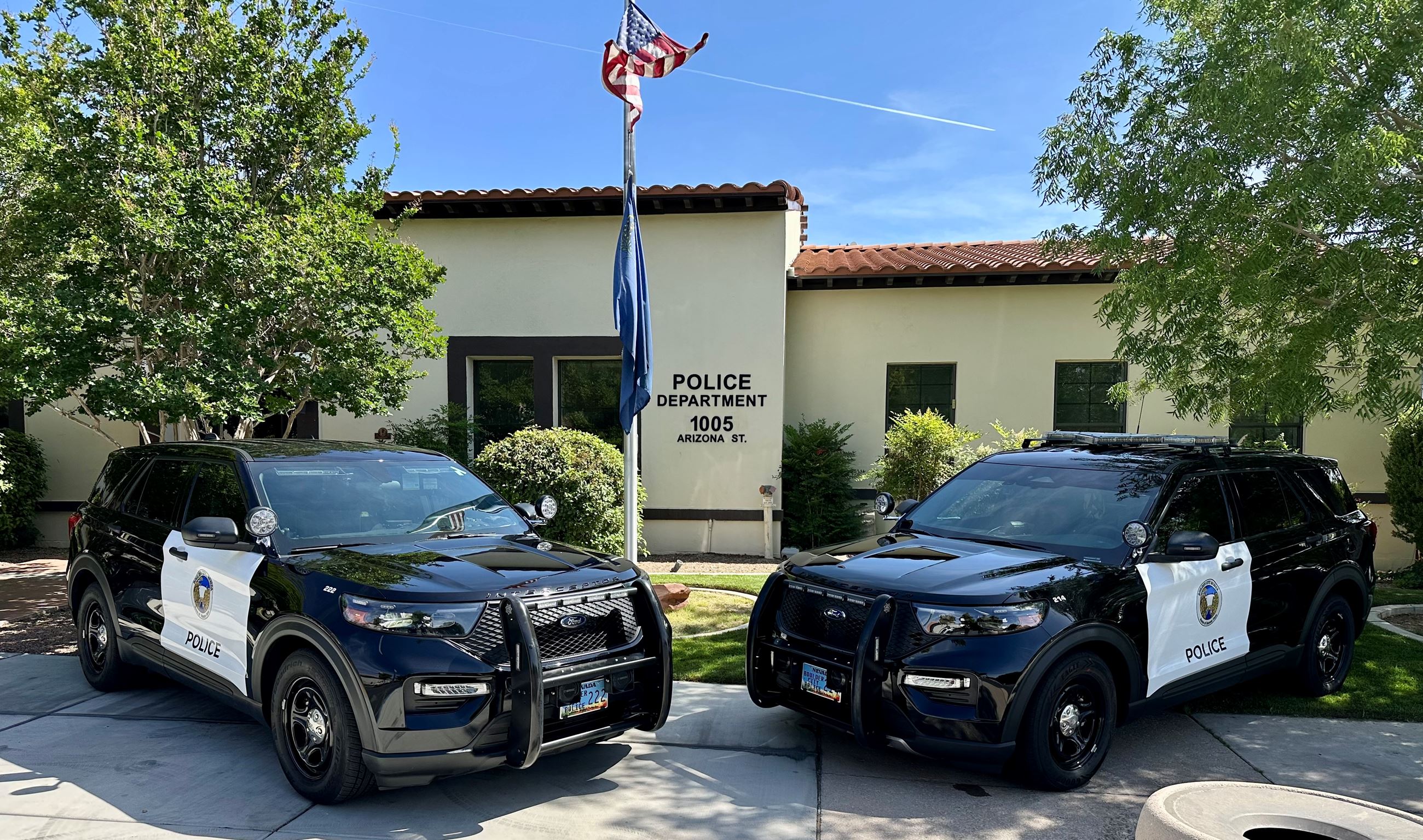 Boulder City Police Department - New Vehicles 2025 Front of station