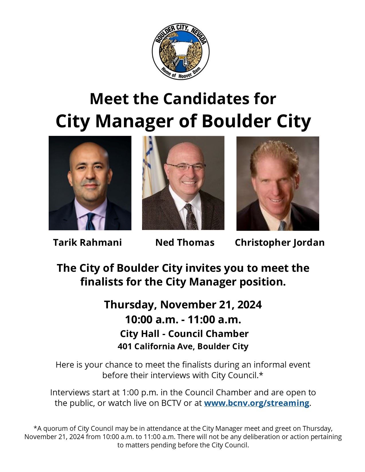 11.21.2024 City Manager Meet and Greet