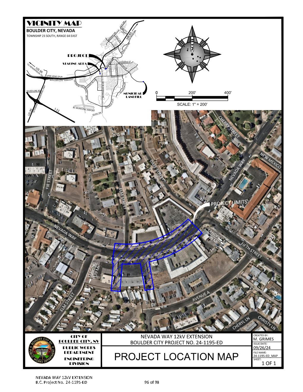 Nevada Way kV Upgrades Map - 2.2025