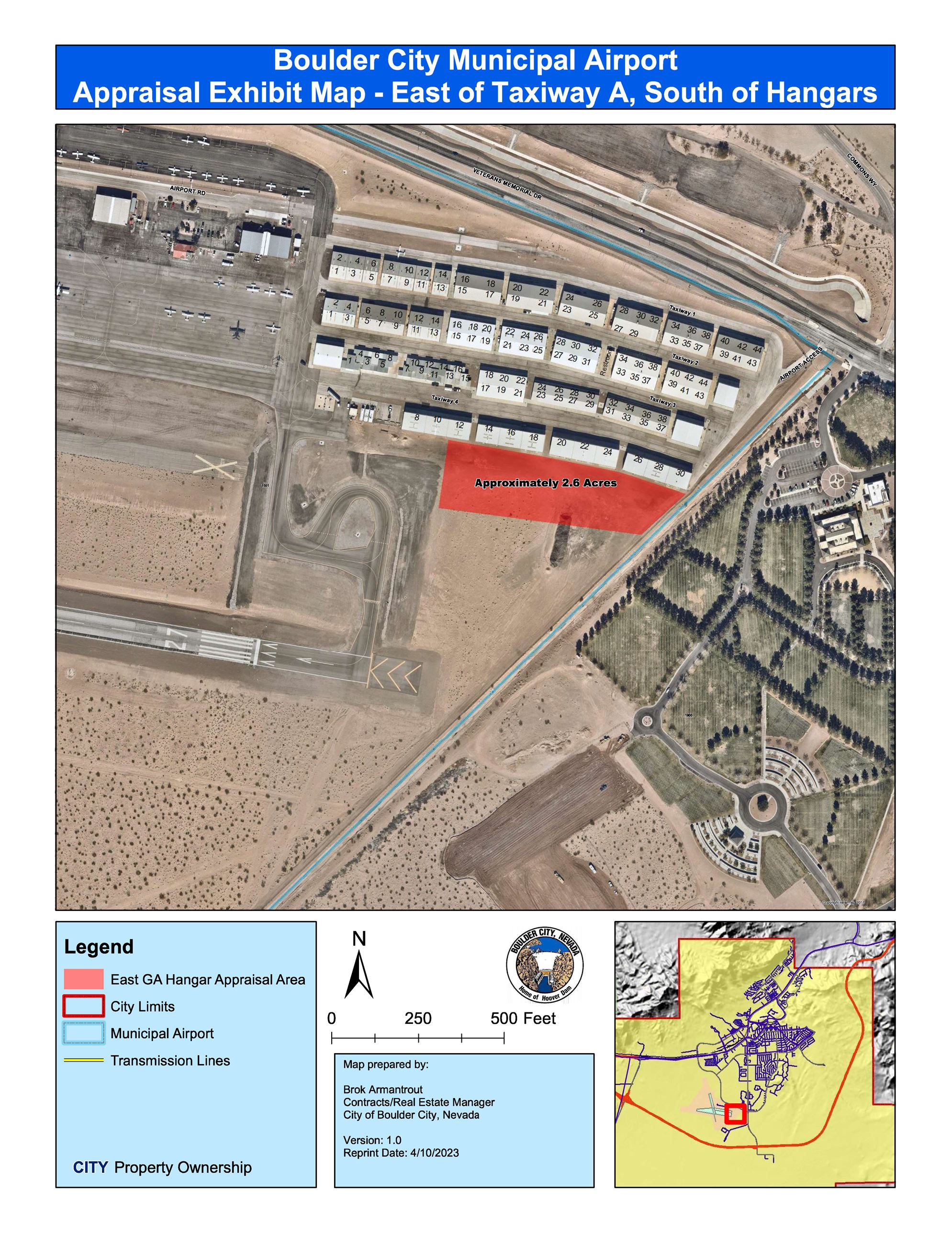 Boulder City Airport Maps for RFP Lease 2.11.2025 East Area