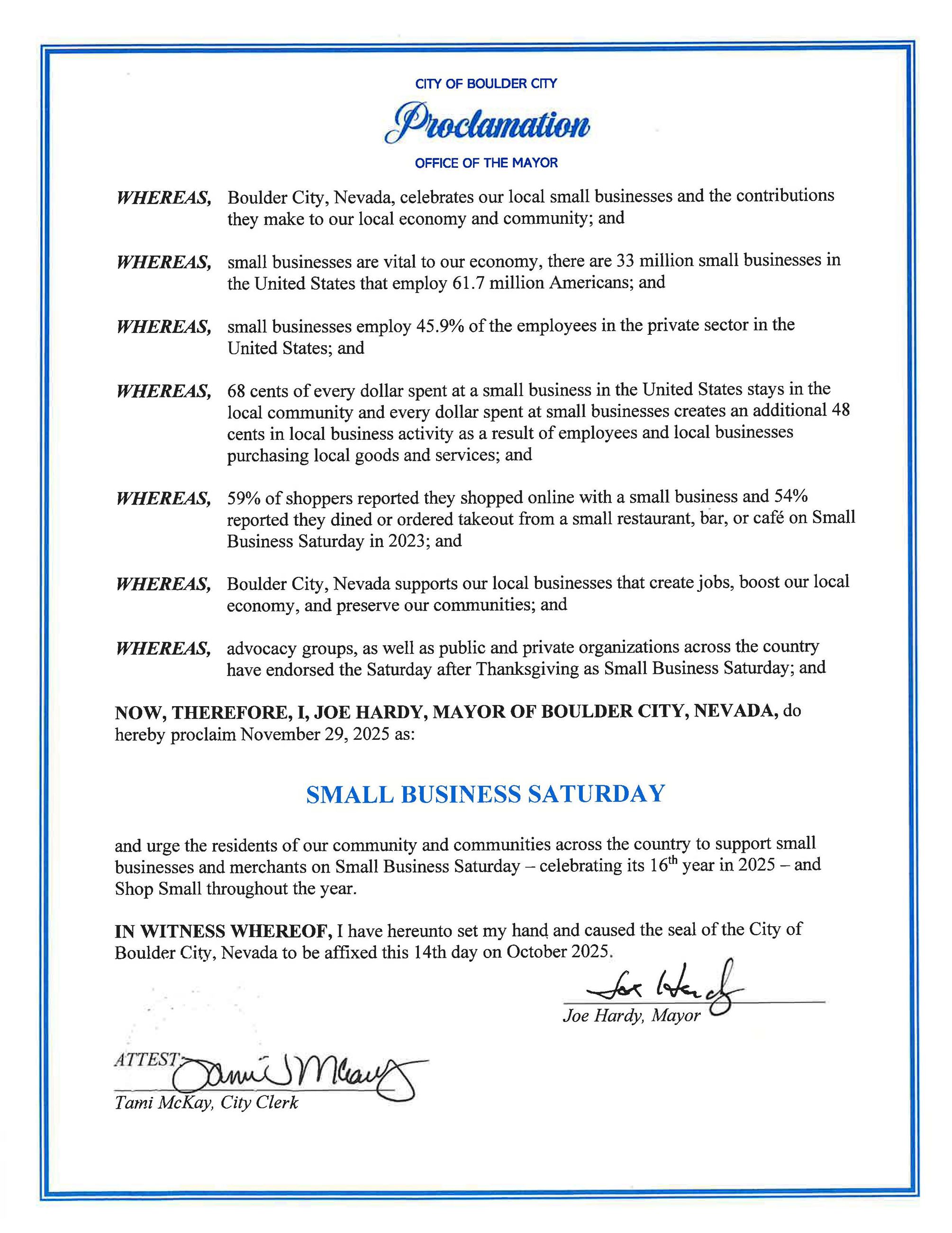 Small Business Saturday 2025 - 11.29